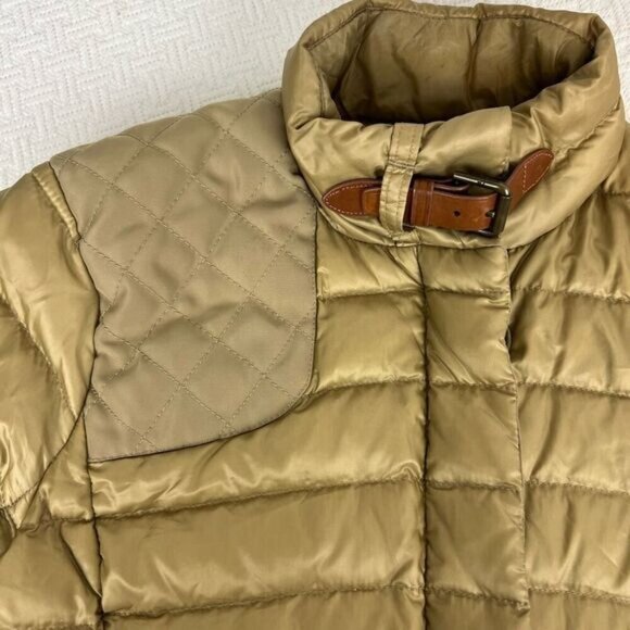 Vintage Ralph Lauren Women’s 4 Gold Duck Down Feather Filled Puffer Jacket Coat - Picture 16 of 16